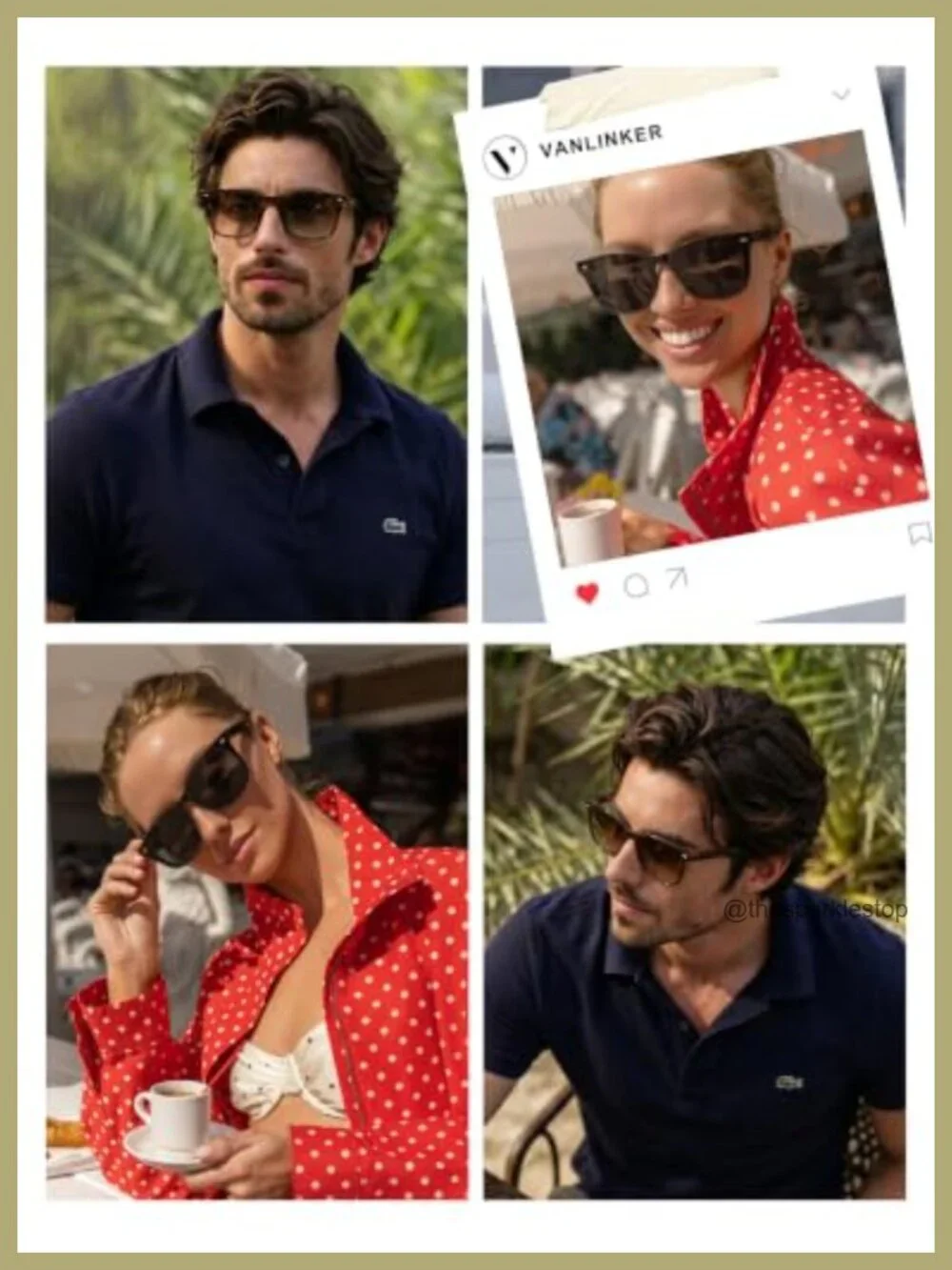VANLINKER Square Sunglasses UV400 Protection Unisex Retro Low Bridge Fit